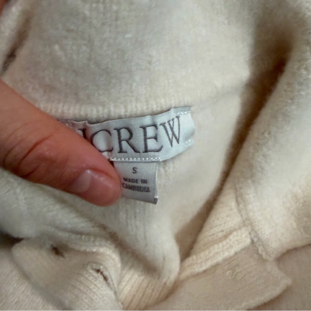 J crew ivory Milano-stitch cinched-waist cardigan - Picture 5 of 6